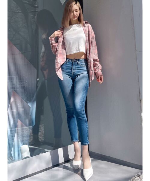 GYDA（ジェイダ）の「ミドルウエストSHAPELYスキニーデニム