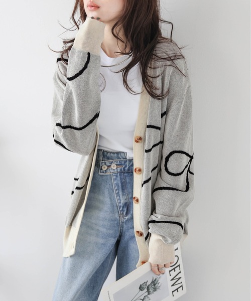 Bibiy NUNA RIBBON BLOUSE グリッターニットカーディガン Bibiy