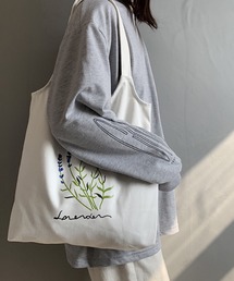 urbanfemine./A4サイズ収納 ボタニカルトートバッグ U7432