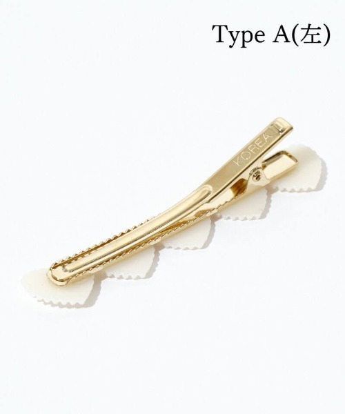 flower（フラワー）の「シェルハートピン（ヘアピン・レディース・ホワイト・A/B）」の5枚目の写真