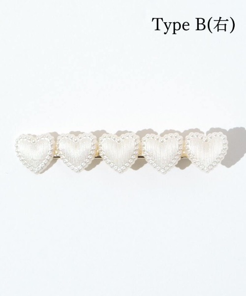 flower（フラワー）の「シェルハートピン（ヘアピン・レディース・ホワイト・A/B）」の6枚目の写真