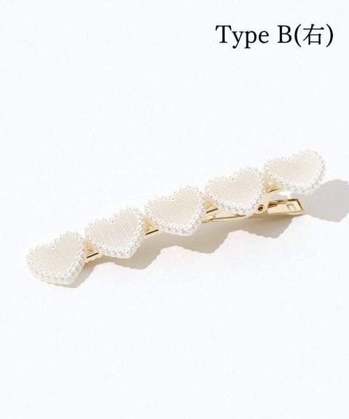 flower（フラワー）の「シェルハートピン（ヘアピン・レディース・ホワイト・A/B）」の7枚目の写真