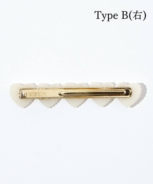 flower（フラワー）の「シェルハートピン（ヘアピン・レディース・ホワイト・A/B）」の8枚目の写真