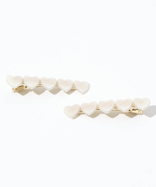 flower（フラワー）の「シェルハートピン（ヘアピン・レディース・ホワイト・A/B）」の14枚目の写真