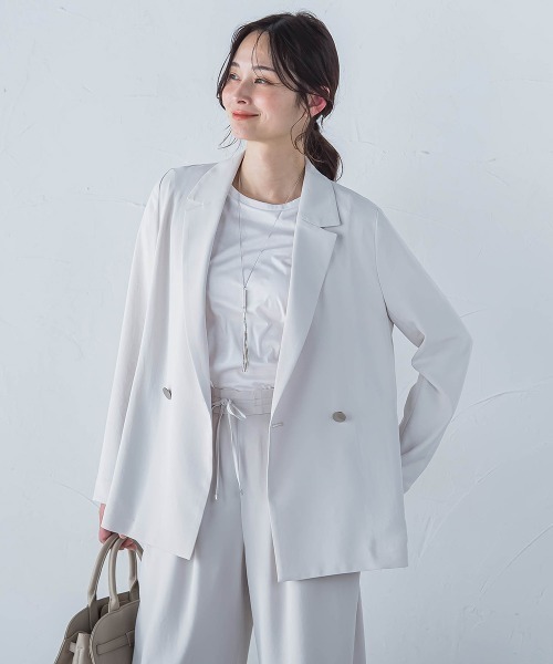 LAUTREAMONT（ロートレアモン）の「リュクスデイリーカットソー≪洗濯機で洗える≫（Tシャツ/カットソー・レディース・ホワイト/ブラック/ブルー/チャコールグレー/オレンジ・9号/11号）」の10枚目の写真