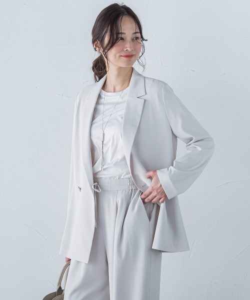 LAUTREAMONT（ロートレアモン）の「リュクスデイリーカットソー≪洗濯機で洗える≫（Tシャツ/カットソー・レディース・ホワイト/ブラック/ブルー/チャコールグレー/オレンジ・9号/11号）」の12枚目の写真