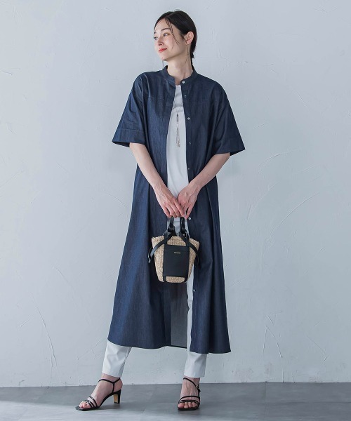 LAUTREAMONT（ロートレアモン）の「リュクスデイリーカットソー≪洗濯機で洗える≫（Tシャツ/カットソー・レディース・ホワイト/ブラック/ブルー/チャコールグレー/オレンジ・9号/11号）」の16枚目の写真