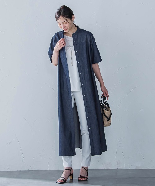 LAUTREAMONT（ロートレアモン）の「リュクスデイリーカットソー≪洗濯機で洗える≫（Tシャツ/カットソー・レディース・ホワイト/ブラック/ブルー/チャコールグレー/オレンジ・9号/11号）」の17枚目の写真