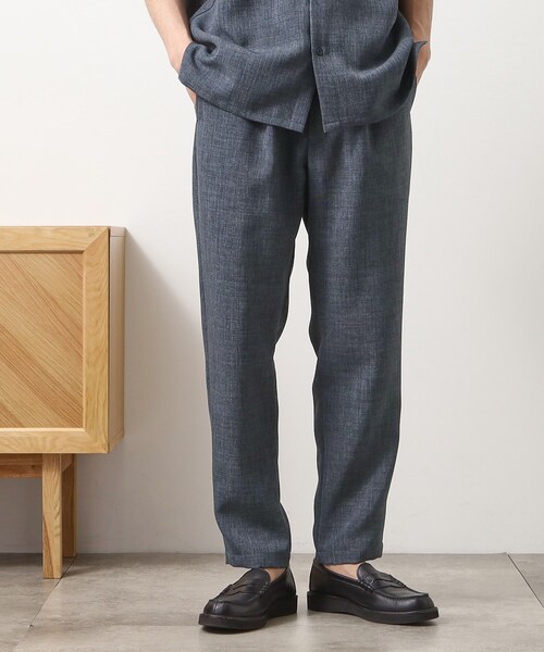THE SHOP TK （ザ ショップ ティーケー ）の「リネンライクイージーパンツ【セットアップ可】（その他パンツ・メンズ・チャコールグレー/ベージュ/ネイビー/ブルー系その他・02/03/04）」の4枚目の写真