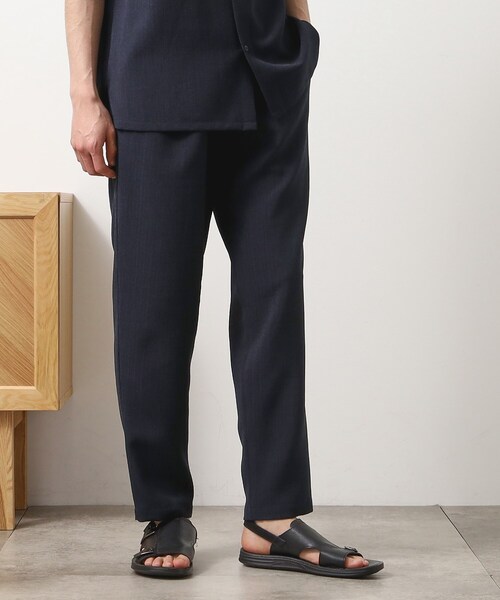 THE SHOP TK （ザ ショップ ティーケー ）の「リネンライクイージーパンツ【セットアップ可】（その他パンツ・メンズ・チャコールグレー/ベージュ/ネイビー/ブルー系その他・02/03/04）」の3枚目の写真