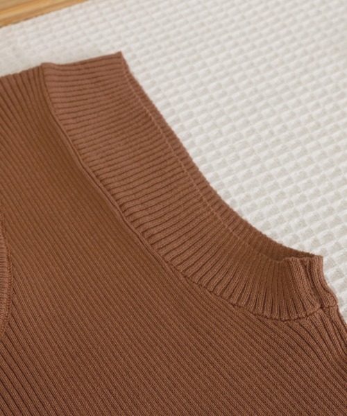 Miniministore(ミニミニストア)の「フレンチスリーブ サマーニット 韓国風(ニット/セーター・レディース・ブラック/ホワイト/ブラウン・FREE)」の11枚目の写真
