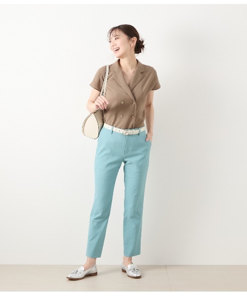 NEWYORKER（ニューヨーカー）の「ドライオックス テーパードパンツ（その他パンツ・レディース・ネイビー/ホワイト/ライトグリーン・9号/11号）」の14枚目の写真