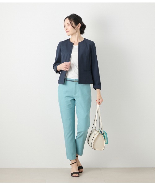 NEWYORKER（ニューヨーカー）の「ドライオックス テーパードパンツ（その他パンツ・レディース・ネイビー/ホワイト/ライトグリーン・9号/11号）」の15枚目の写真