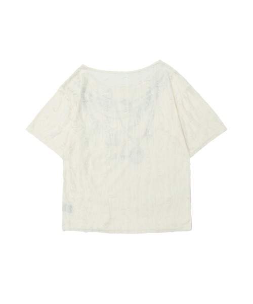 BOTTEGA VENETA レディース シルクスカーフ付きTシャツ スカーフ付きチェーンプリントTシャツ（Tシャツ/カットソー