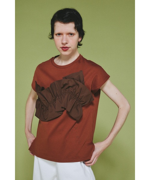 Wave attachment tops ウェーブアタッチメントトップス（Tシャツ
