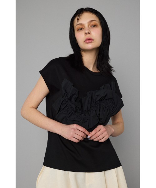 Wave attachment tops ウェーブアタッチメントトップス（Tシャツ
