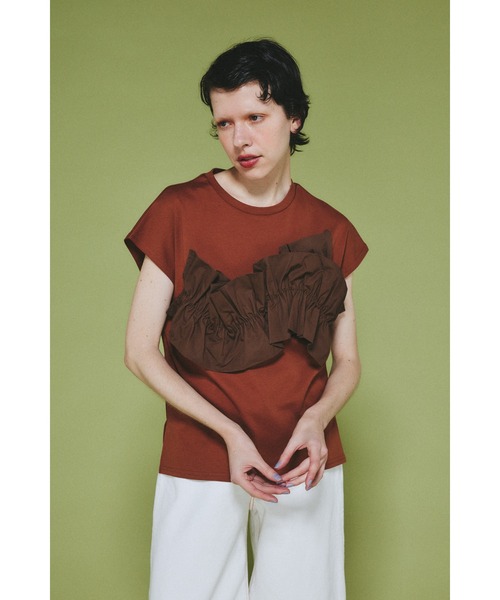 Wave attachment tops ウェーブアタッチメントトップス（Tシャツ