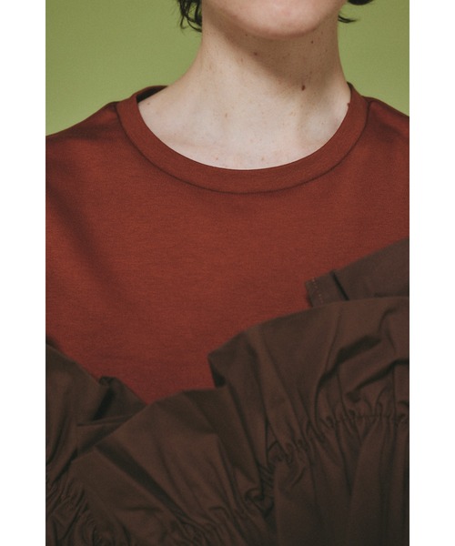 Wave attachment tops ウェーブアタッチメントトップス（Tシャツ