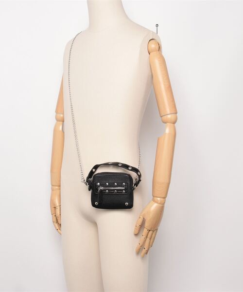 Shelly island（シェリーアイランド）の「ミニバッグ/プチポシェット/財布（ショルダーバッグ・レディース・ブラック/ホワイト/ベージュ・FREE）」の4枚目の写真