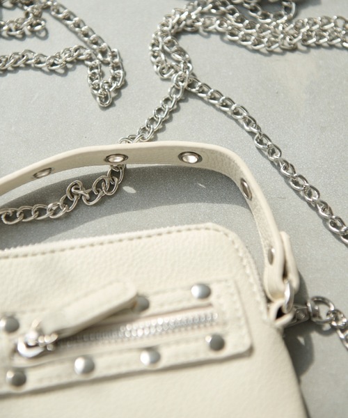 Shelly island（シェリーアイランド）の「ミニバッグ/プチポシェット/財布（ショルダーバッグ・レディース・ブラック/ホワイト/ベージュ・FREE）」の19枚目の写真