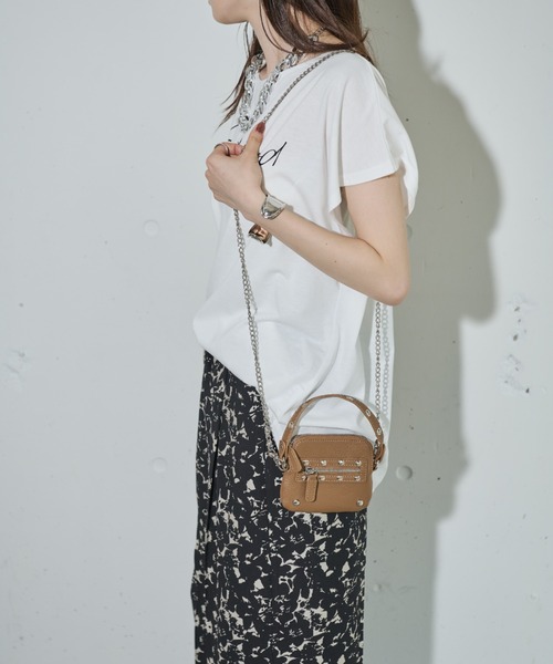 Shelly island（シェリーアイランド）の「ミニバッグ/プチポシェット/財布（ショルダーバッグ・レディース・ブラック/ホワイト/ベージュ・FREE）」の15枚目の写真