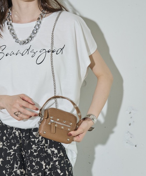 Shelly island（シェリーアイランド）の「ミニバッグ/プチポシェット/財布（ショルダーバッグ・レディース・ブラック/ホワイト/ベージュ・FREE）」の16枚目の写真