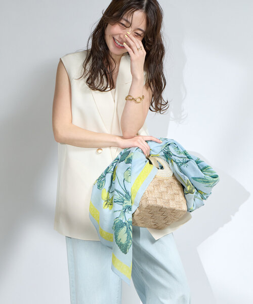 La boutique BonBon(ラブティックボンボン)の「パールハンドルブレードバスケットS(トートバッグ・レディース・ベージュ・FREE)」の6枚目の写真