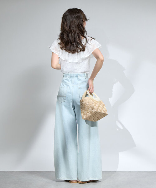 La boutique BonBon(ラブティックボンボン)の「パールハンドルブレードバスケットS(トートバッグ・レディース・ベージュ・FREE)」の9枚目の写真