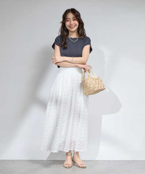 La boutique BonBon(ラブティックボンボン)の「パールハンドルブレードバスケットS(トートバッグ・レディース・ベージュ・FREE)」の10枚目の写真