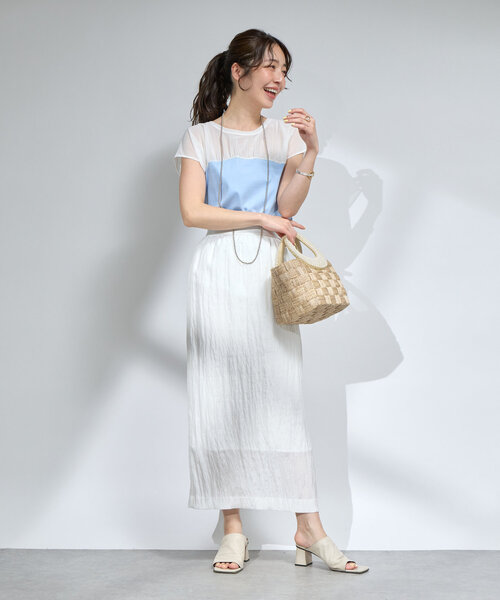 La boutique BonBon(ラブティックボンボン)の「パールハンドルブレードバスケットS(トートバッグ・レディース・ベージュ・FREE)」の15枚目の写真