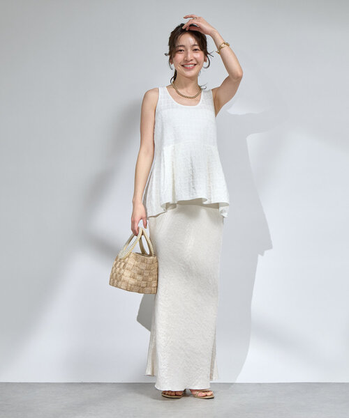 La boutique BonBon(ラブティックボンボン)の「パールハンドルブレードバスケットS(トートバッグ・レディース・ベージュ・FREE)」の16枚目の写真