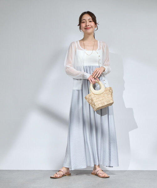 La boutique BonBon(ラブティックボンボン)の「パールハンドルブレードバスケットS(トートバッグ・レディース・ベージュ・FREE)」の18枚目の写真