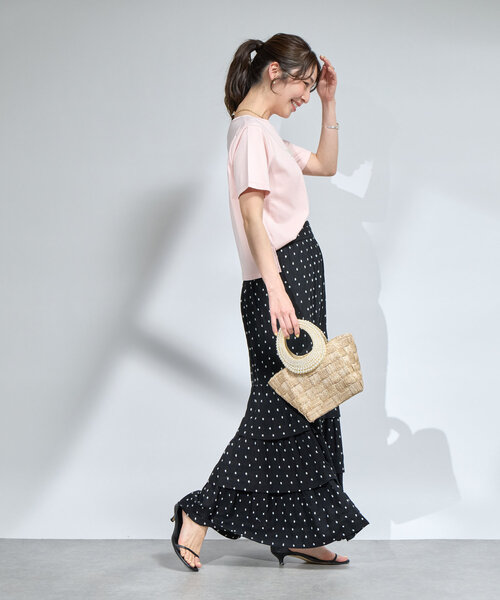 La boutique BonBon(ラブティックボンボン)の「パールハンドルブレードバスケットS(トートバッグ・レディース・ベージュ・FREE)」の19枚目の写真