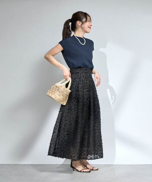 La boutique BonBon(ラブティックボンボン)の「パールハンドルブレードバスケットS(トートバッグ・レディース・ベージュ・FREE)」の20枚目の写真