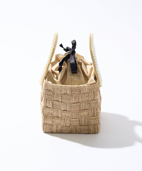 La boutique BonBon(ラブティックボンボン)の「パールハンドルブレードバスケットS(トートバッグ・レディース・ベージュ・FREE)」の22枚目の写真