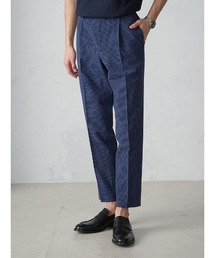 DRIES VAN NOTEN シアサッカー スラックス ギンガムチェック 46