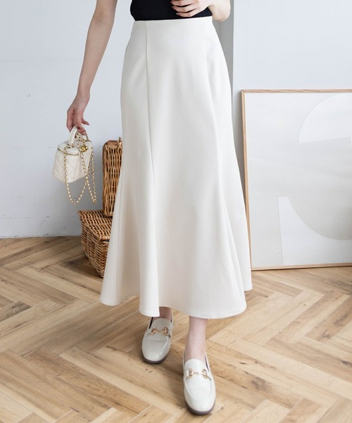 CLEAR BASIC（クリアベーシック）の「【低身長対応／サイズ展開あり】ロング丈ベージックマーメイドスカート[オフィスカジュアル 着回し抜群]≪再入荷≫（スカート・レディース・アイボリー/ブラック・S/M/XS/PS）」の16枚目の写真