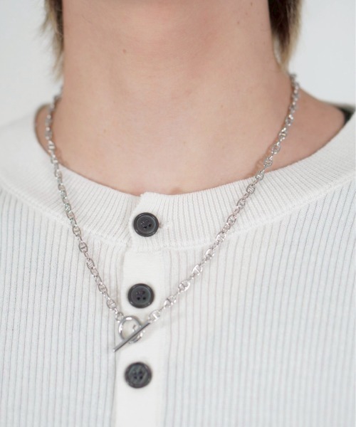 Chikashitsu +（チカシツプラス）の「【Chikashitsu +】anchor chain necklace / 【チカシツプラス】アンカーチェーンネックレスシルバーネックレス（ネックレス・メンズ・シルバー・ONE SIZE）」の3枚目の写真