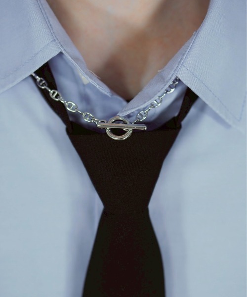 Chikashitsu +（チカシツプラス）の「【Chikashitsu +】anchor chain necklace / 【チカシツプラス】アンカーチェーンネックレスシルバーネックレス（ネックレス・メンズ・シルバー・ONE SIZE）」の6枚目の写真