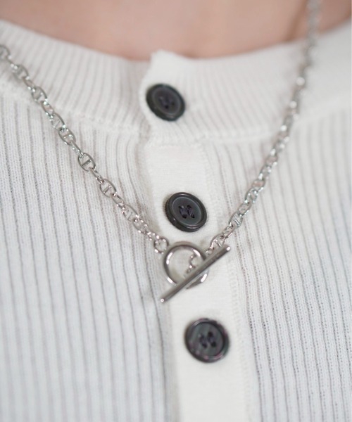 Chikashitsu +（チカシツプラス）の「【Chikashitsu +】anchor chain necklace / 【チカシツプラス】アンカーチェーンネックレスシルバーネックレス（ネックレス・メンズ・シルバー・ONE SIZE）」の5枚目の写真