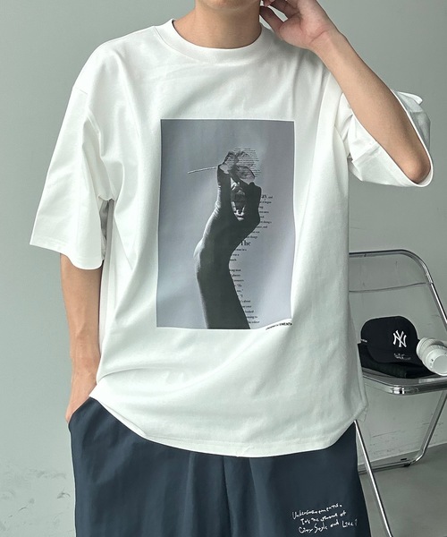 半袖Tシャツ ユニセックス 英字プリント 2色 ユニセックス 半袖 Tシャツ メンズ レディース 英字 花 フラワー
