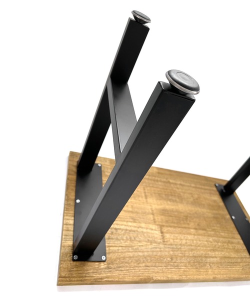 パイン材 アイアンレッグのカフェテーブル ハンドメイド <未来工房