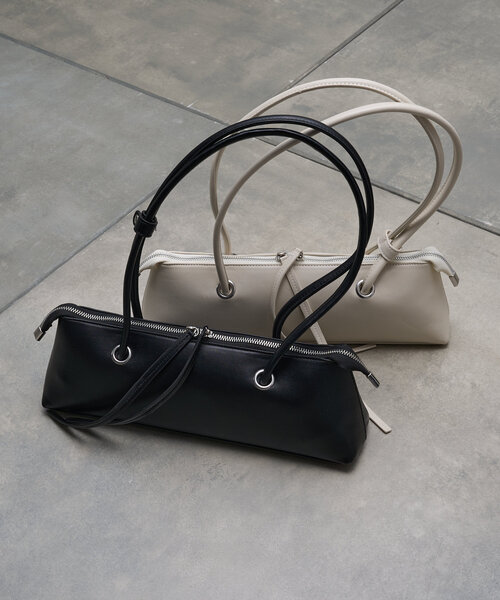 SHENERY（シーナリー）の「フルートバッグ（トートバッグ・レディース・ブラック/オフホワイト・FREE）」の2枚目の写真