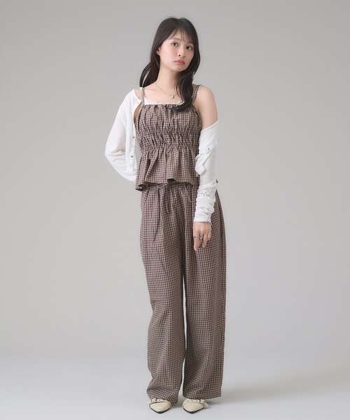 apres jour mignon(アプレジュールミニョン)の「シャーリングビスチェ(その他トップス・レディース・オフホワイト/ブラック/レッド/ネイビー/その他/ダークブルー/ホワイト系その他/ダークブラウン/ブラック系その他/チャコールグレー/ブラウン系その他・フリー/X-LARGE)」の18枚目の写真