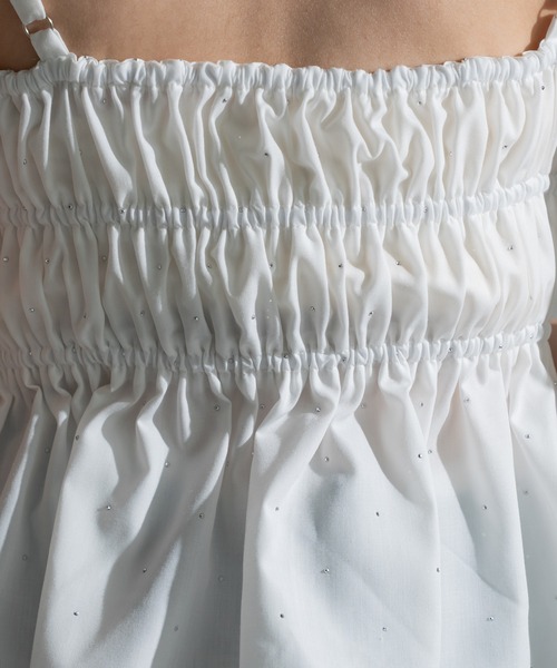 apres jour mignon（アプレジュールミニョン）の「シャーリングビスチェ【ZOZOTOWN限定アイテム】（その他トップス・レディース・オフホワイト/ブラック/レッド/ネイビー/その他・フリー/X-LARGE）」の20枚目の写真