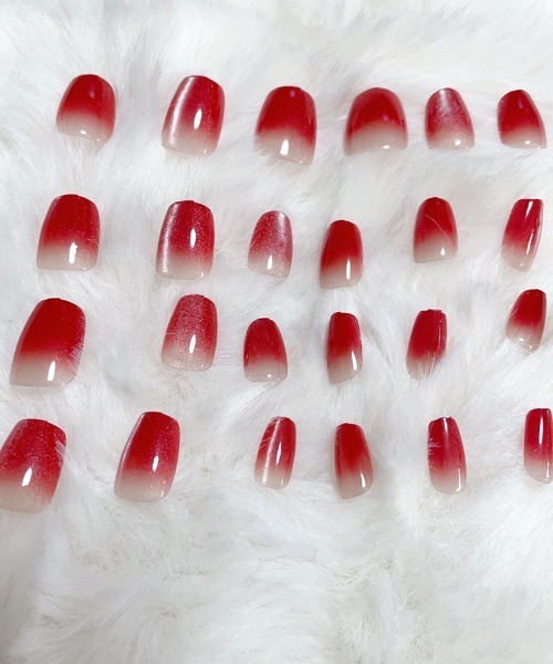 shoppinggo(ショッピングゴー)の「ネイルチップ ショート(ネイルシール/ネイルチップ・レディース・ワインレッド・FREE)」の6枚目の写真