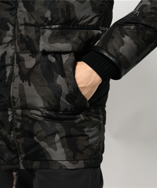 AKM x DUVETICA border hooded jacket（ダウンジャケット/コート）｜DUVETICA（デュベティカ）