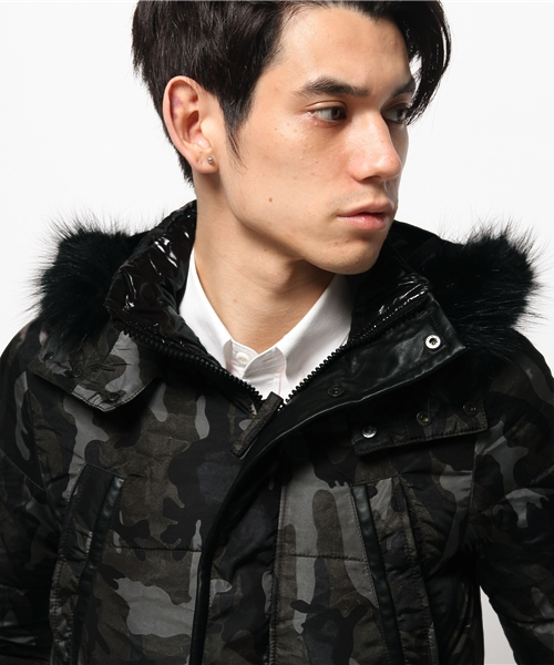 AKM x DUVETICA border hooded jacket（ダウンジャケット/コート）｜DUVETICA（デュベティカ）