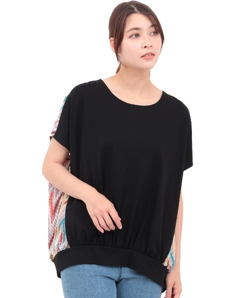 チチカカ（チチカカ）の「バックキカコンビプルオーバー（Tシャツ/カットソー・レディース・ブラック/パープル/アイボリー・FREE）」の12枚目の写真