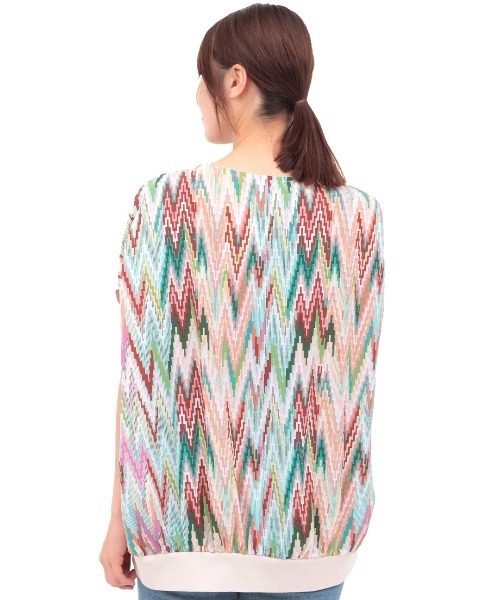 チチカカ（チチカカ）の「バックキカコンビプルオーバー（Tシャツ/カットソー・レディース・ブラック/パープル/アイボリー・FREE）」の15枚目の写真